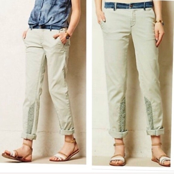 Anthropologie Pilcro and The Letterpress Chino 24P - Picture 1 of 8